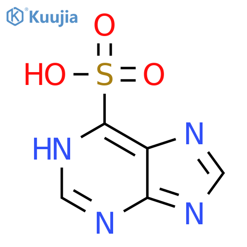 9H-purine-6-sulfonic acid structure