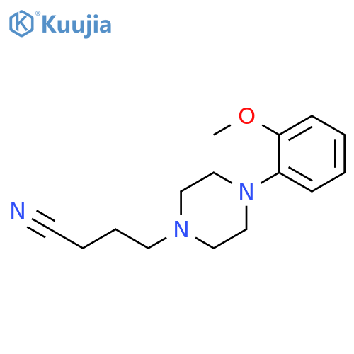 1-Piperazinebutanenitrile, 4-(2-methoxyphenyl)- structure