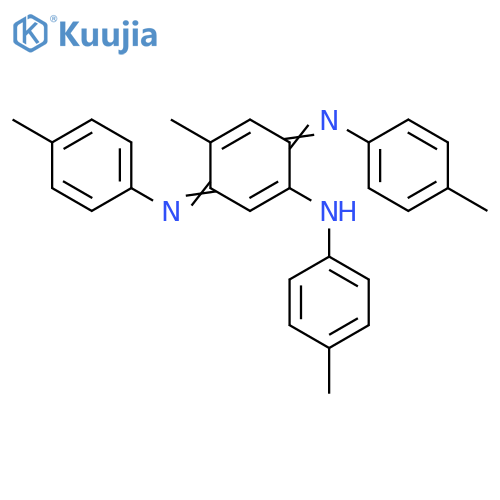 p-Toluidine, N-[4-methyl-3,6-bis(p-tolylimino)-1,4-cyclohexadien-1-yl]- (8CI) structure