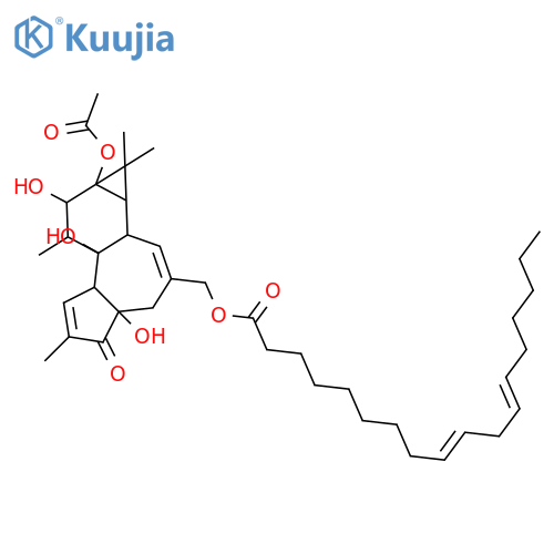 [(1aR,1bS,4aR,7aS,7bS,8R,9R,9aS)-9a-(acetyloxy)-4a,7b,9-trihydroxy-1,1,6,8-tetramethyl-5-oxo-1a,1b,4,4a,5,7a,7b,8,9,9a-decahydro-1H-cyclopropa[3,4]benzo[1,2-e]azulen-3-yl]methyl (9Z,12Z)-octadeca-9,12-dienoate structure