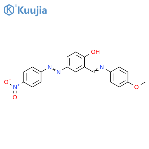 Phenol, 2-[[(4-methoxyphenyl)imino]methyl]-4-[(4-nitrophenyl)azo]- structure