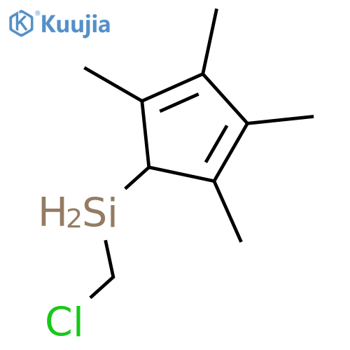 Silane, chloromethyl(2,3,4,5-tetramethyl-2,4-cyclopentadien-1-yl)- structure