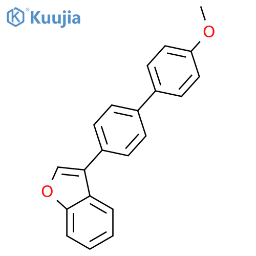 Benzofuran, 3-(4'-methoxy[1,1'-biphenyl]-4-yl)- structure