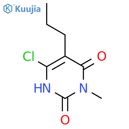 2,4(1H,3H)-Pyrimidinedione,6-chloro-3-methyl-5-propyl- structure