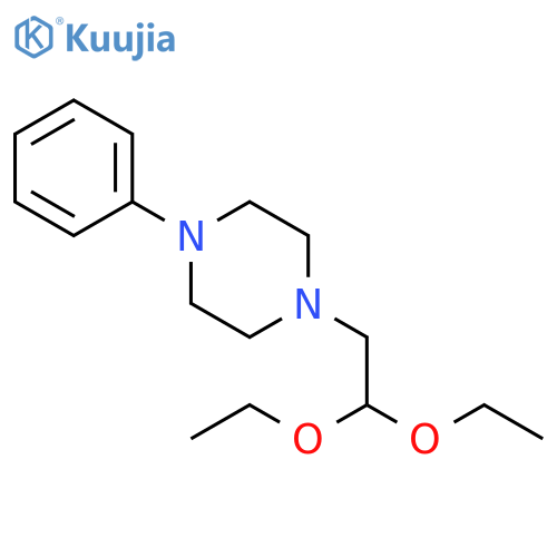 1-(2,2-diethoxyethyl)-4-phenylpiperazine structure
