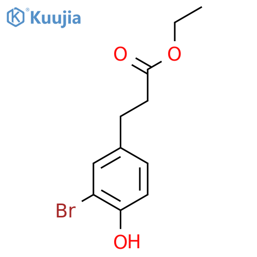 Ethyl 3-(3-bromo-4-hydroxyphenyl)propanoate structure