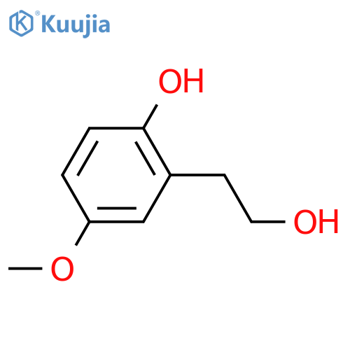 2-Hydroxy-5-methoxybenzeneethanol structure