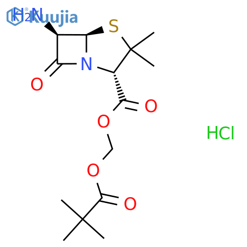 Pivaloyloxymethyl 6-Aminopenicillanate Hydrochloride structure