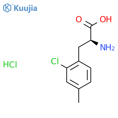 (2S)-2-amino-3-(2-chloro-4-methylphenyl)propanoic acid hydrochloride structure
