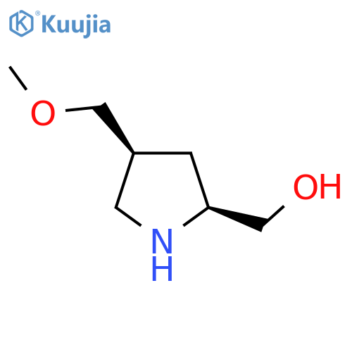 (2S,4S)-4-(methoxymethyl)pyrrolidin-2-ylmethanol structure