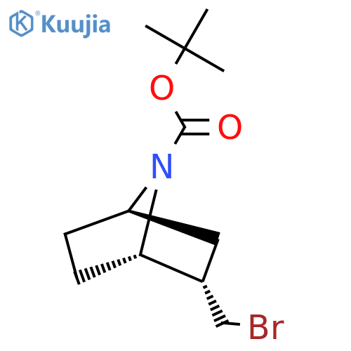 Tert-butyl (1S,2S,4R)-2-(bromomethyl)-7-azabicyclo[2.2.1]heptane-7-carboxylate structure