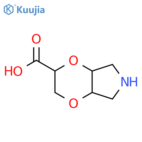 hexahydro-2H-1,4dioxino2,3-cpyrrole-2-carboxylic acid structure