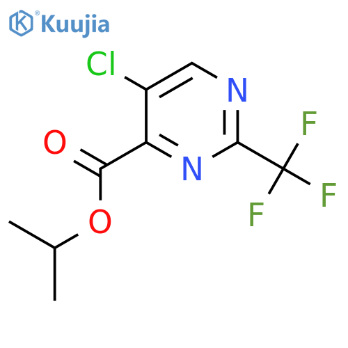 Propan-2-yl 5-chloro-2-(trifluoromethyl)pyrimidine-4-carboxylate structure