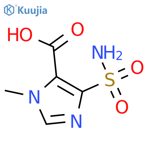 1-methyl-4-sulfamoyl-1H-imidazole-5-carboxylic acid structure