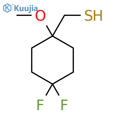 (4,4-Difluoro-1-methoxycyclohexyl)methanethiol structure