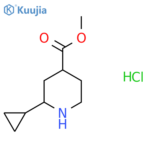 Methyl 2-cyclopropylpiperidine-4-carboxylate hydrochloride structure