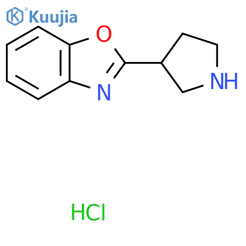 2-(pyrrolidin-3-yl)-1,3-benzoxazole hydrochloride structure