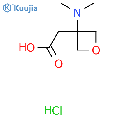 2-3-(dimethylamino)oxetan-3-ylacetic acid hydrochloride structure