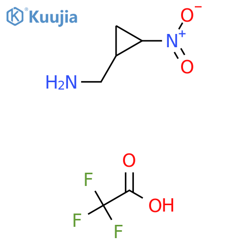 1-(2-nitrocyclopropyl)methanamine, trifluoroacetic acid structure