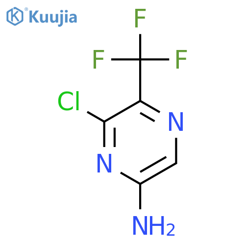 6-Chloro-5-(trifluoromethyl)pyrazin-2-amine structure