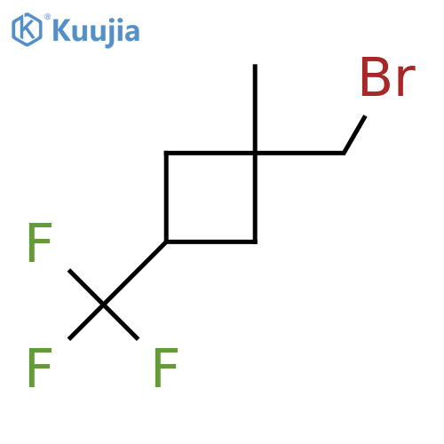 1-(Bromomethyl)-1-methyl-3-(trifluoromethyl)cyclobutane structure