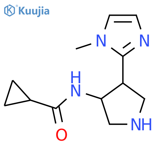 N-4-(1-methyl-1H-imidazol-2-yl)pyrrolidin-3-ylcyclopropanecarboxamide structure