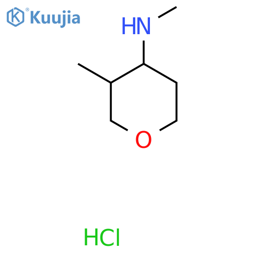 N,3-dimethyloxan-4-amine hydrochloride structure