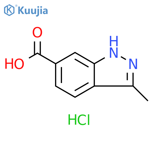 3-methyl-1H-indazole-6-carboxylic acid hydrochloride structure
