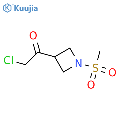 2-chloro-1-(1-methanesulfonylazetidin-3-yl)ethan-1-one structure
