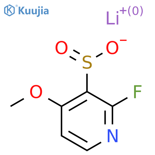 lithium(1+) 2-fluoro-4-methoxypyridine-3-sulfinate structure