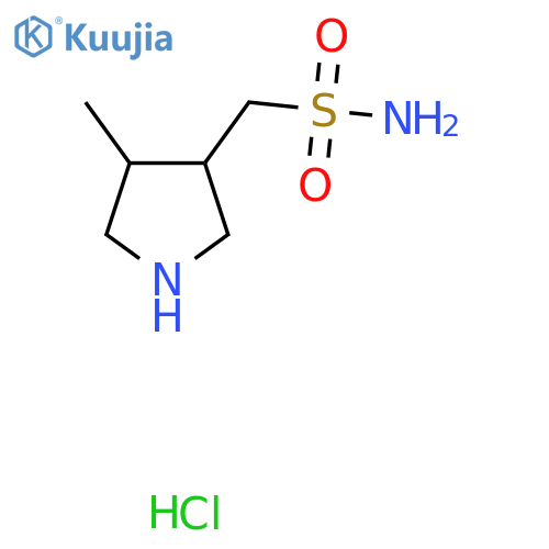 (4-methylpyrrolidin-3-yl)methanesulfonamide hydrochloride structure