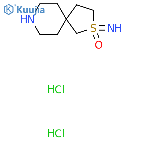 2-imino-2lambda6-thia-8-azaspiro4.5decan-2-one dihydrochloride structure