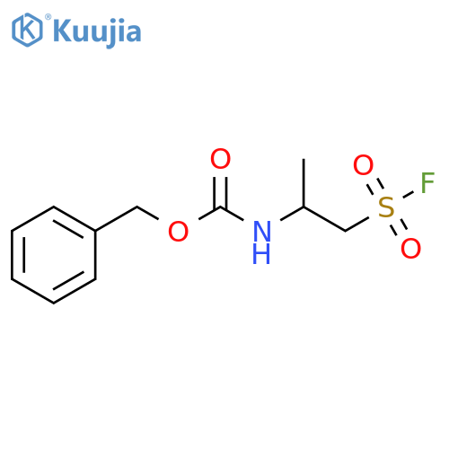 Benzyl N-(1-fluorosulfonylpropan-2-yl)carbamate structure