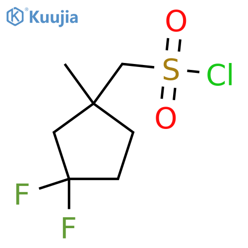 (3,3-Difluoro-1-methylcyclopentyl)methanesulfonyl chloride structure