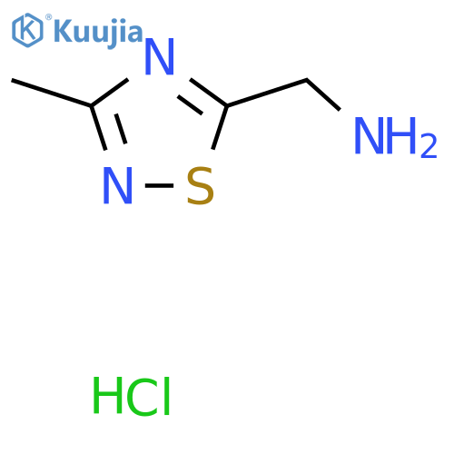 (3-Methyl-1,2,4-thiadiazol-5-yl)methanamine hydrochloride structure