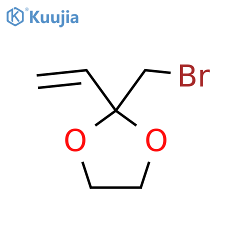 2-(bromomethyl)-2-ethenyl-1,3-dioxolane structure