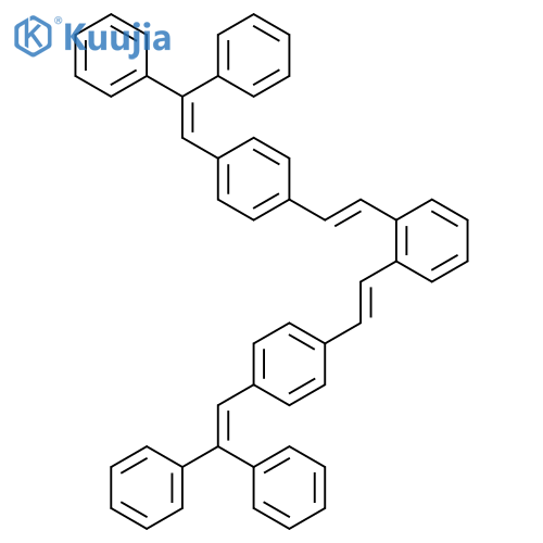 Benzene, 1,2-bis[2-[4-(2,2-diphenylethenyl)phenyl]ethenyl]- structure