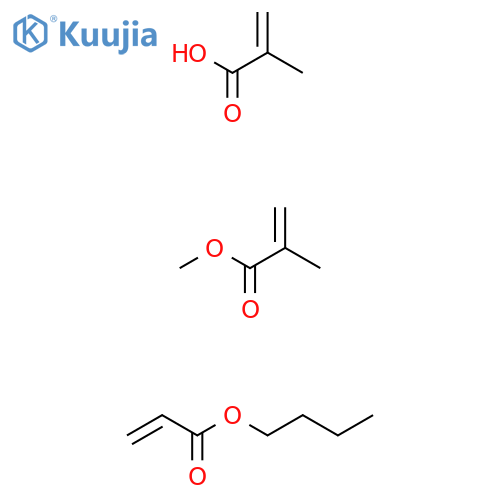 2-Propenoic acid, 2-methyl-, polymer with butyl 2-propenoate and methyl 2-methyl-2-propenoate structure