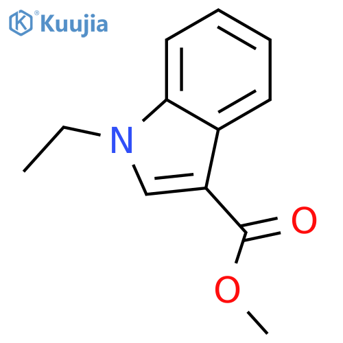 1H-INDOLE-3-CARBOXYLIC ACID,1-ETHYL-,METHYL ESTER structure