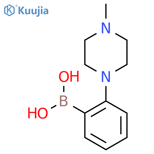[2-(4-Methyl-1-piperazinyl)phenyl]boronic acid structure