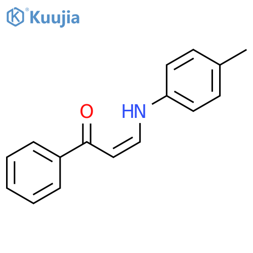 2-Propen-1-one, 3-[(4-methylphenyl)amino]-1-phenyl-, (2Z)- structure