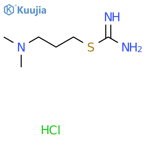 Carbamimidothioic acid, 3-(dimethylamino)propyl ester, hydrochloride (1:2) structure