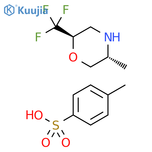 Morpholine, 5-methyl-2-(trifluoromethyl)-, (2R,5R)-, compd. with 4-methylbenzenesulfonate (1:1) structure