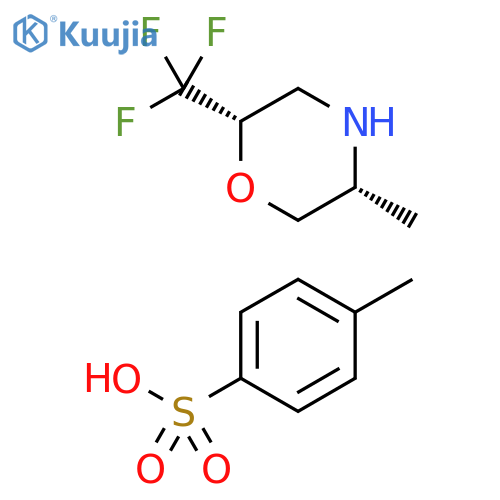 Morpholine, 5-methyl-2-(trifluoromethyl)-, (2S,5R)-, compd. with 4-methylbenzenesulfonate (1:1) structure