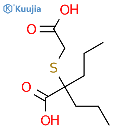 Pentanoic acid,2-[(carboxymethyl)thio]-2-propyl- structure