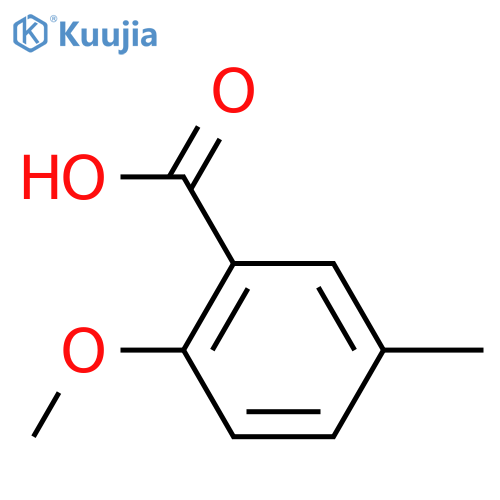 2-Methoxy-5-methylbenzoic acid structure