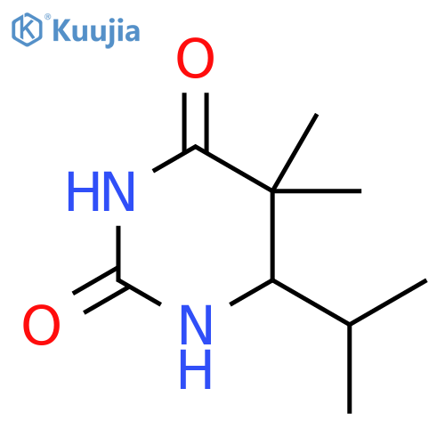 2,4(1H,3H)-Pyrimidinedione, dihydro-5,5-dimethyl-6-(1-methylethyl)- structure