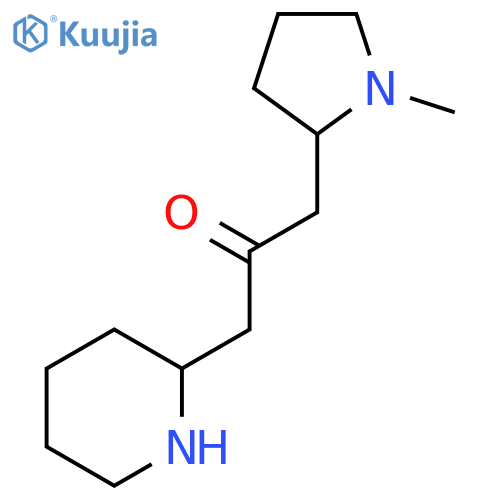 1-(1-methyl-pyrrolidin-2-yl)-3-piperidin-2-yl-propan-2-one structure