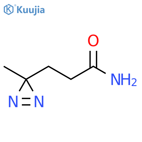 3H-Diazirine-3-propanamide, 3-methyl- structure