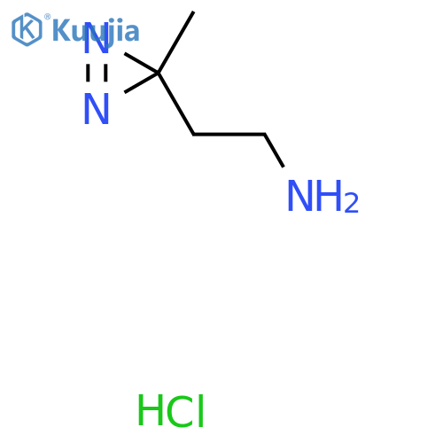 2-(3-methyl-3H-diazirin-3-yl)ethan-1-amine hydrochloride structure